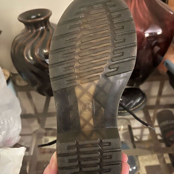 Doc Martens Black Snake Print Combat Boots size 2 - Picture 4 of 4